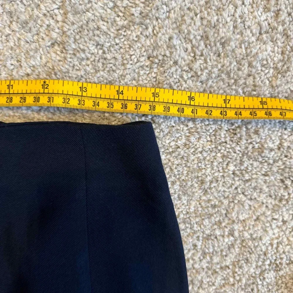 Banana Republic Navy Blue Double Breasted Button Front‎ Pencil Skirt Size 6